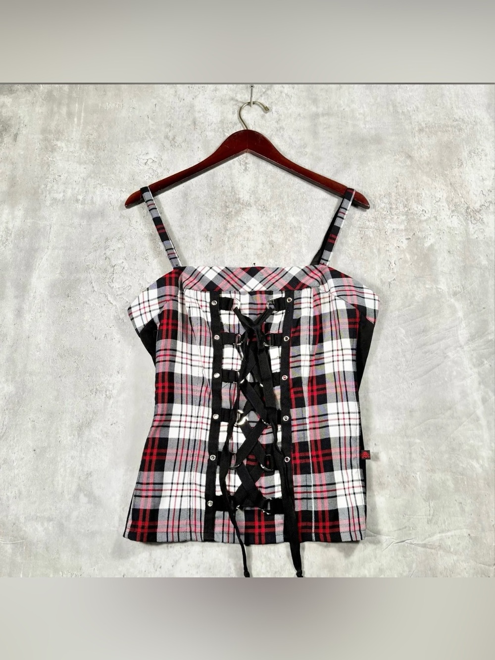TRIPP NYC Plaid Corset